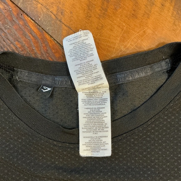 Gymshark Men’s Long Sleeve Training Top Black Size Small - Picture 7 of 8